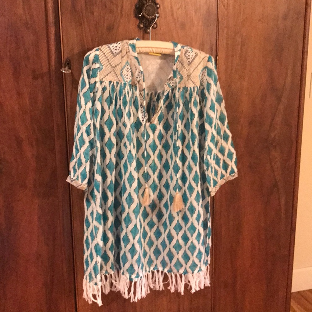 Roller Rabbit sweet cover up top